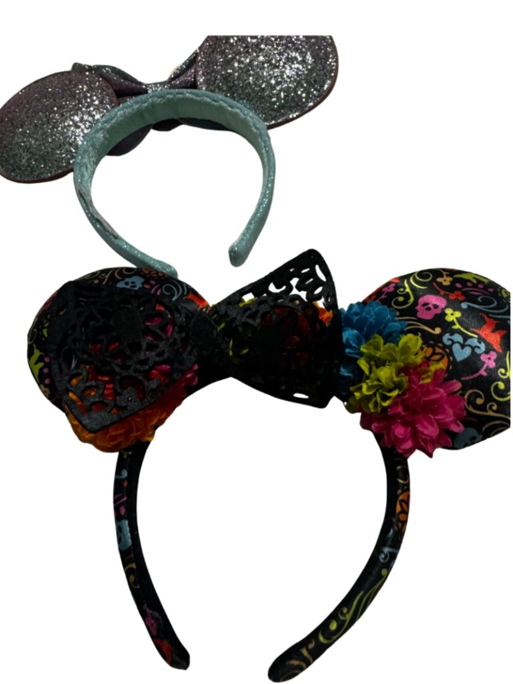 Disney Parks Minnie Mouse Ears Headband Lot of 3 Ariel Coco Fairy Glitter